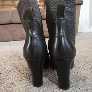 Rockport Leather and Fabric Ankle Boots